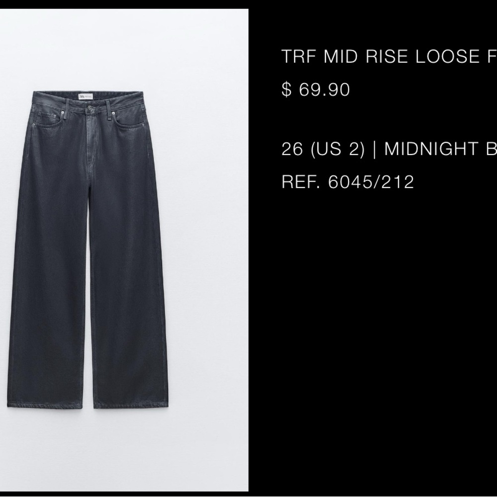 ZARA Mid Rise Loose Fit Jeans - Two Pair for One!